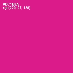#DC1B8A - Red Violet Color Image