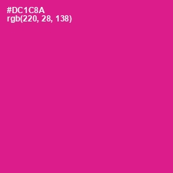 #DC1C8A - Red Violet Color Image