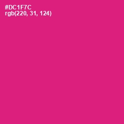 #DC1F7C - Cerise Red Color Image