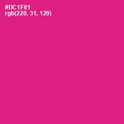 #DC1F81 - Red Violet Color Image