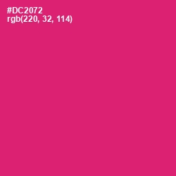 #DC2072 - Cerise Red Color Image