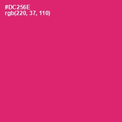 #DC256E - Cerise Red Color Image