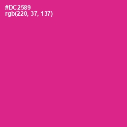 #DC2589 - Cerise Color Image