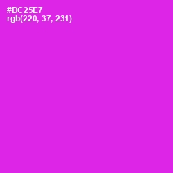 #DC25E7 - Razzle Dazzle Rose Color Image