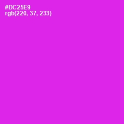 #DC25E9 - Razzle Dazzle Rose Color Image