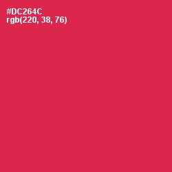 #DC264C - Brick Red Color Image