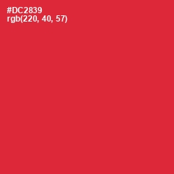 #DC2839 - Persian Red Color Image