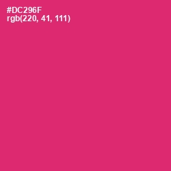 #DC296F - Cerise Red Color Image