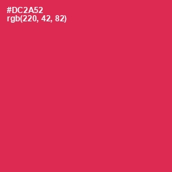 #DC2A52 - Brick Red Color Image