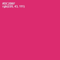 #DC2B6F - Cerise Red Color Image