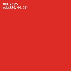 #DC2C25 - Persian Red Color Image