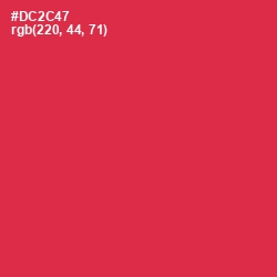 #DC2C47 - Brick Red Color Image