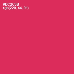 #DC2C5B - Maroon Flush Color Image