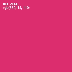 #DC2D6E - Cerise Red Color Image