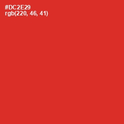 #DC2E29 - Persian Red Color Image