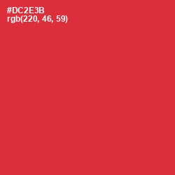 #DC2E3B - Persian Red Color Image