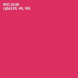#DC2E60 - Cerise Red Color Image