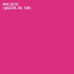 #DC2E7E - Cerise Red Color Image