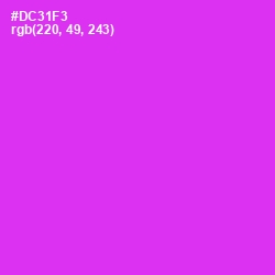 #DC31F3 - Razzle Dazzle Rose Color Image