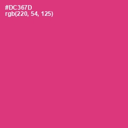 #DC367D - Cerise Red Color Image