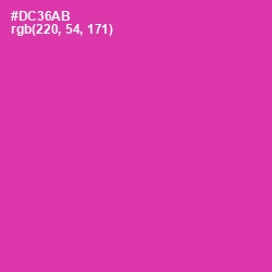 #DC36AB - Cerise Color Image