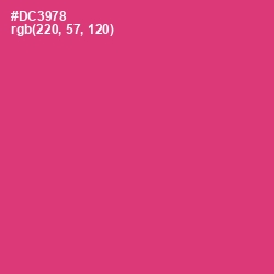 #DC3978 - Cerise Red Color Image