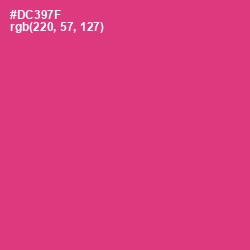 #DC397F - Cerise Red Color Image