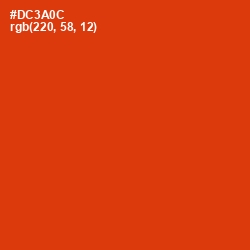 #DC3A0C - Thunderbird Color Image