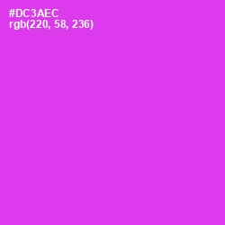 #DC3AEC - Razzle Dazzle Rose Color Image