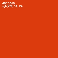#DC3B0D - Thunderbird Color Image