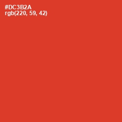 #DC3B2A - Persian Red Color Image