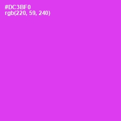 #DC3BF0 - Razzle Dazzle Rose Color Image