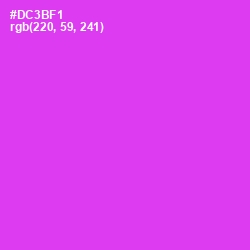 #DC3BF1 - Razzle Dazzle Rose Color Image