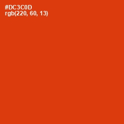 #DC3C0D - Thunderbird Color Image