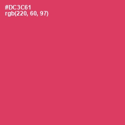 #DC3C61 - Cerise Red Color Image