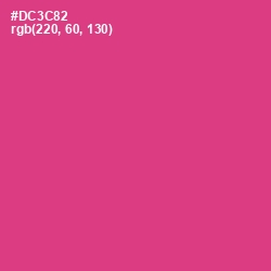 #DC3C82 - Cerise Color Image