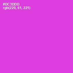 #DC3DDD - Razzle Dazzle Rose Color Image