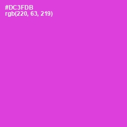 #DC3FDB - Razzle Dazzle Rose Color Image