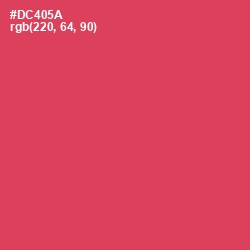 #DC405A - Chestnut Rose Color Image