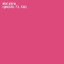 #DC497A - Cabaret Color Image