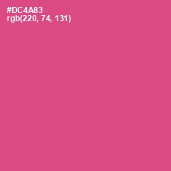 #DC4A83 - Mulberry Color Image