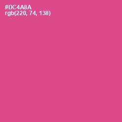 #DC4A8A - Mulberry Color Image