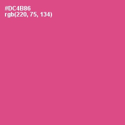 #DC4B86 - Mulberry Color Image