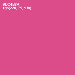 #DC4B8A - Mulberry Color Image