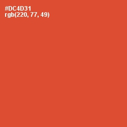 #DC4D31 - Punch Color Image