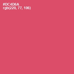 #DC4D6A - Cabaret Color Image