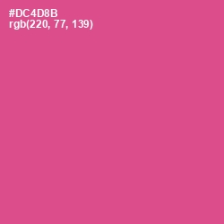 #DC4D8B - Mulberry Color Image