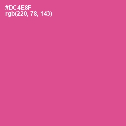 #DC4E8F - Mulberry Color Image