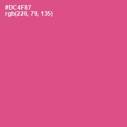 #DC4F87 - Mulberry Color Image