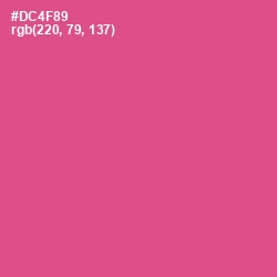 #DC4F89 - Mulberry Color Image